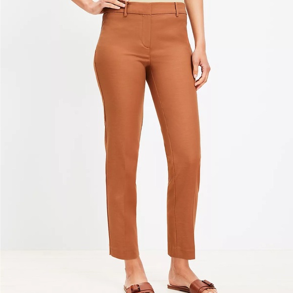 LOFT Pants - NEW LOFT The Rivera Slim Women's Tan Pants Size 14